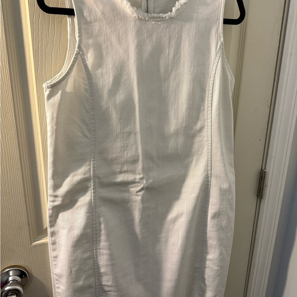 Lauren Ralph Lauren White Denim Midi Dress